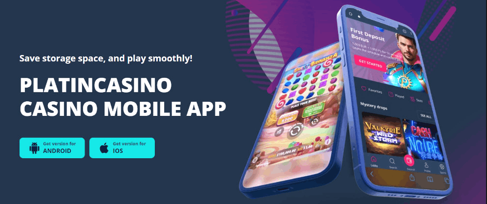 Platin Casino optimiert auf Smartphone und Tablet mit responsivem Design